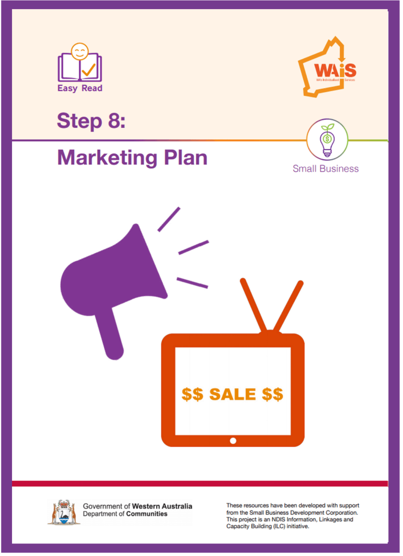 Image of cover of Step 8 Marketing Plan Document