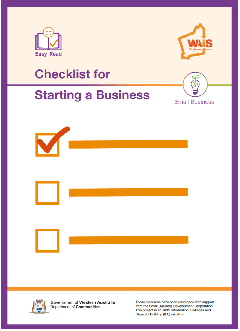 Image of cover of Checklist for Starting a Business resource