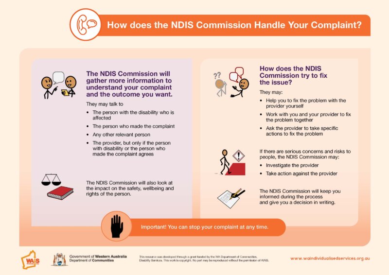 WAiS designed Resource about how the Commission handles complaints