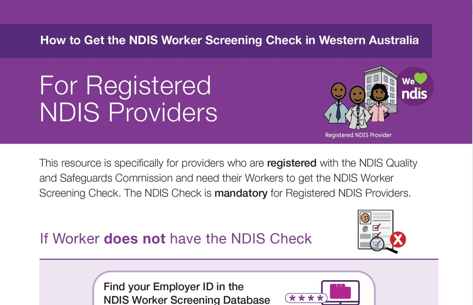 NDIS Quality and Safeguards Commission What People and Families Need to Know WA’s