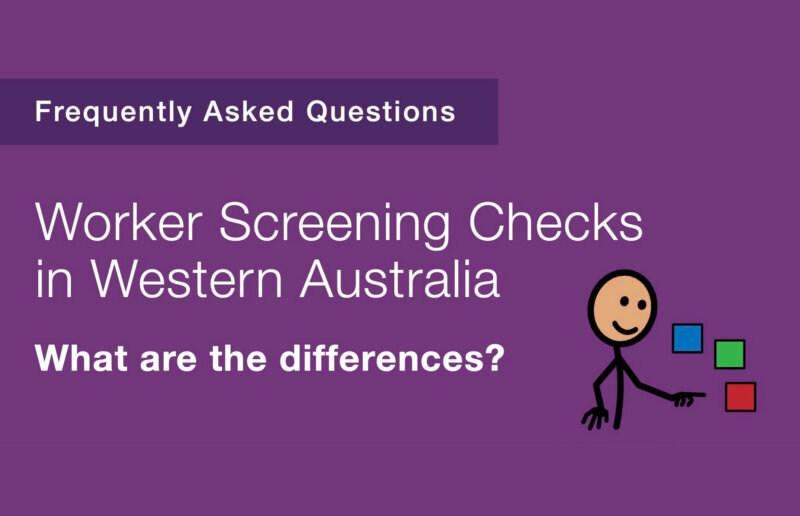 What are the different types of worker screening checks in WA?